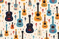Spanish guitar backgrounds pattern performance. AI generated Image by rawpixel.