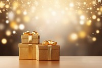 Gift boxes christmas holiday gold. AI generated Image by rawpixel.