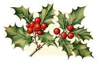 Christmas winter holly plant leaf tree. AI generated Image by rawpixel.