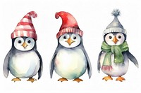 Christmas characterized penguin holiday snowman animal. AI generated Image by rawpixel.