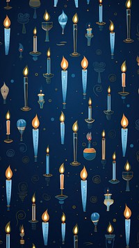 Hanukkah menorah light backgrounds pattern. AI generated Image by rawpixel.