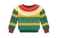 Christmas sweater sweatshirt white background decoration. 