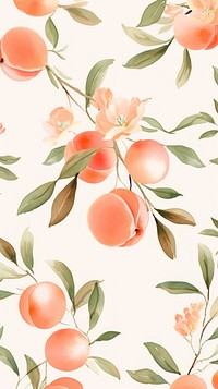 Chinese peach pattern backgrounds wallpaper. AI generated Image by rawpixel.