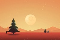 Christmas vintage outdoors nature night. AI generated Image by rawpixel.