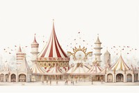 Christmas carnival carousel architecture spirituality. 
