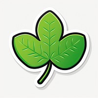 Clover leaf plant cartoon symbol. AI generated Image by rawpixel.