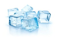 Clipart ice cubes crystal white white background. AI generated Image by rawpixel.