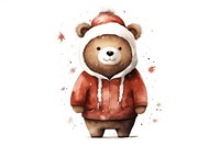 Vintage christmas cute bear toy. AI generated Image by rawpixel.