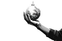 Decorating christmas tree sphere planet black. AI generated Image by rawpixel.