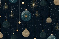 Christmas ornament shapes backgrounds pattern illuminated. AI generated Image by rawpixel.