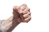 Fist hamds gesture finger hand white background. AI generated Image by rawpixel.