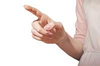Boo hand gesture finger white background gesturing. AI generated Image by rawpixel.