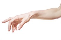 Dancing hand white background gesturing handshake. AI generated Image by rawpixel.