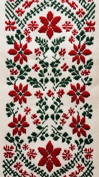 Texture pattern decoration embroidery christmas. AI generated Image by rawpixel.