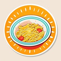Pasta dish spaghetti noodle plate. AI generated Image by rawpixel.