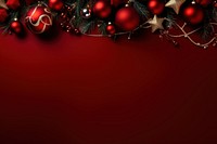 Christmas decoration border backgrounds red christmas decorations. AI generated Image by rawpixel.