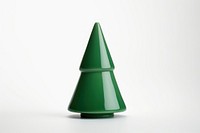 Green ceramic christmas tree decoration white background celebration. AI generated Image by rawpixel.