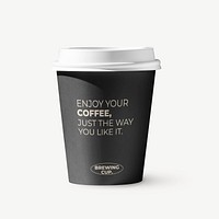 Paper cup mockup, business psd