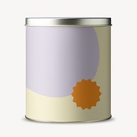 Food tin, isolated on white