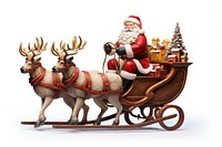 Santa claus christmas mammal deer. AI generated Image by rawpixel.