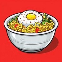 Ramen noodle dish food meal bowl. AI generated Image by rawpixel.