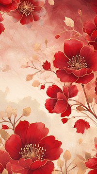 Chinese fortune flower pattern backgrounds petal. AI generated Image by rawpixel.