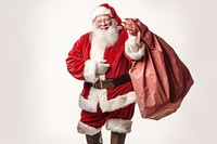 Carrying large sack red bag christmas adult celebration. AI generated Image by rawpixel.