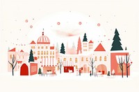Christmas market background drawing sketch art. AI generated Image by rawpixel.