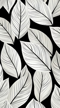Chinese flowing leaves pattern plant black. AI generated Image by rawpixel.