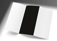 Black & white tri-fold brochure