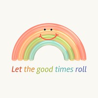 Good time quote, 3d illustration Instagram post template