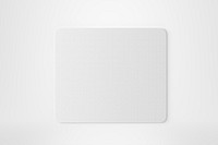 White mousepad with blank design space