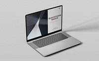 Laptop screen mockup, digital device psd