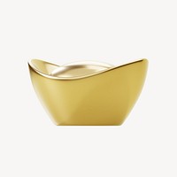 Chinese gold ingot, 3d design resource