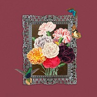Vintage flower frame, aesthetic botanical. Remixed by rawpixel.