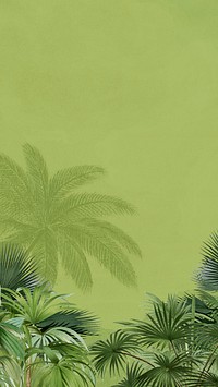 Jungle border iPhone wallpaper. Remixed by rawpixel.