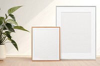 Scandinavian picture frame, interior design photo
