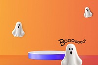 Halloween product stand mockup psd