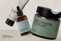Botanical cream tub, beauty product 