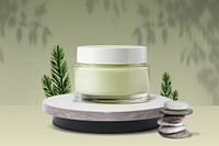 Skincare jar, beauty product remix