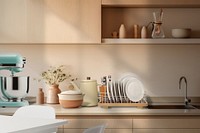 Aesthetic kitchen interior remix
