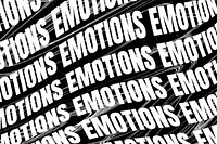 Emotions typography  abstract background