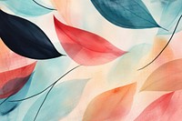 Leaves backgrounds abstract painting. AI generated Image by rawpixel.