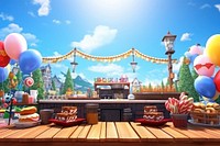 PNG Outdoor bar b q party outdoors cartoon food. AI generated Image by rawpixel.