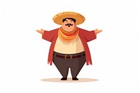 Man sombrero happiness headwear. AI generated Image by rawpixel.