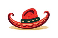 Sombrero watermelon clothing cartoon. AI generated Image by rawpixel.