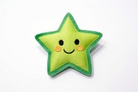 Cute one Star embroidery pattern star anthropomorphic representation. AI generated Image by rawpixel.