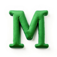 M letters plasticine green alphabet text. AI generated Image by rawpixel.