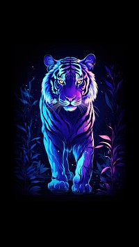 Full body tiger wildlife animal mammal. AI generated Image by rawpixel.