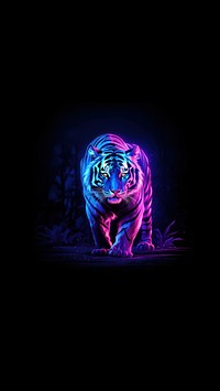 Full body tiger wildlife outdoors animal. AI generated Image by rawpixel.